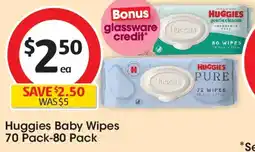 Coles Huggies Baby Wipes offer