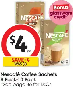 Coles Nescafé Coffee Sachets offer