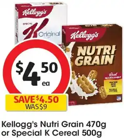 Coles Kellogg's Nutri Grain or Special K Cereal offer