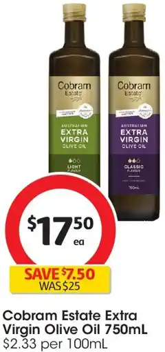 Coles Cobram Estate Extra Virgin Olive Oil offer