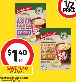 Coles Continental Cup a Soup offer