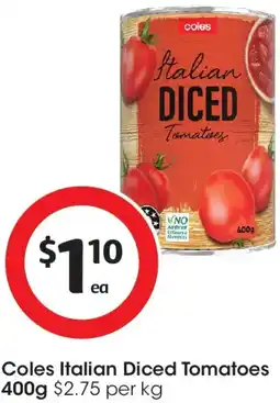 Coles Coles Italian Diced Tomatoes offer