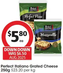 Coles Perfect Italiano Grated Cheese offer