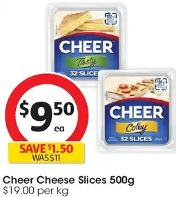 Coles Cheer Cheese Slices offer