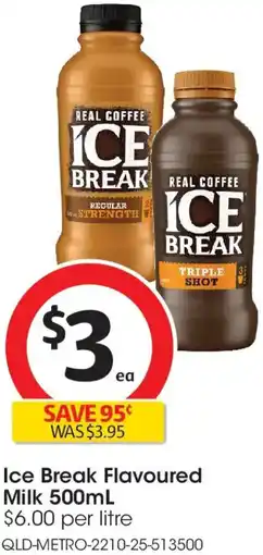 Coles Ice Break Flavoured Milk offer