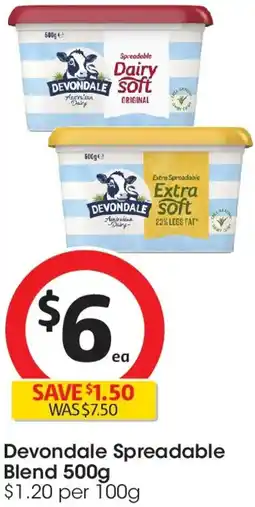 Coles Devondale Spreadable Blend offer