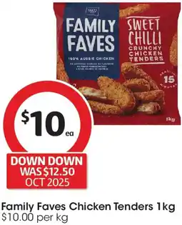 Coles Family Faves Chicken Tenders offer