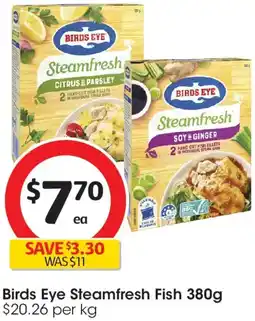 Coles Birds Eye Steamfresh Fish offer