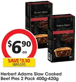 Coles Herbert Adams Slow Cooked Beef Pies offer