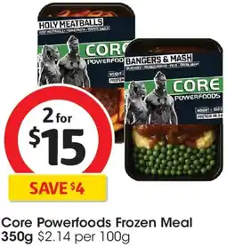 Coles Core Powerfoods Frozen Meal offer