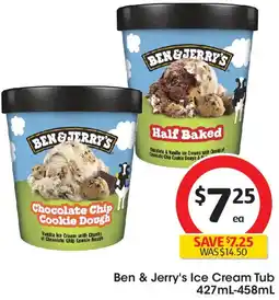 Coles Ben & Jerry's Ice Cream Tub offer