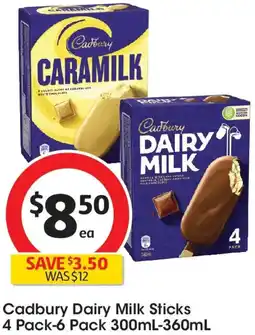 Coles Cadbury Dairy Milk Sticks offer