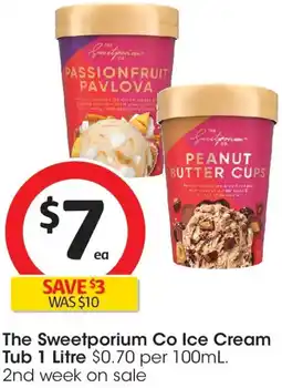 Coles The Sweetporium Co Ice Cream Tub offer