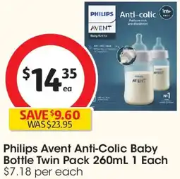 Coles Philips Avent Anti-Colic Baby Bottle offer
