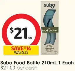 Coles Subo Food Bottle offer