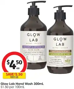 Coles Glow Lab Hand Wash offer