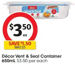 Coles Décor Vent & Seal Container offer