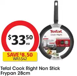 Coles Tefal Cook Right Non Stick Frypan offer