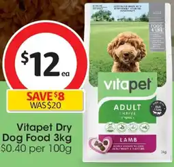 Coles Vitapet Dry Dog Food offer