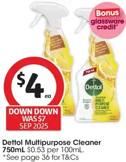 Coles Dettol Multipurpose Cleaner offer