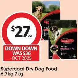 Coles Supercoat Dry Dog Food offer
