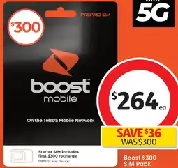 Coles Boost SIM Pack offer
