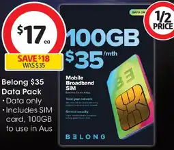 Coles Belong Data Pack offer