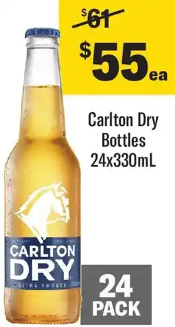 Coles Carlton Dry Bottles offer