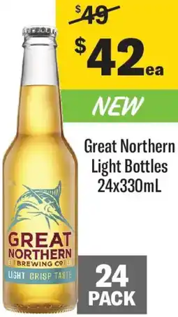 Coles Great Northern Light Bottles offer