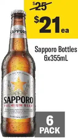 Coles Sapporo Bottles offer