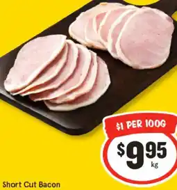 IGA Short Cut Bacon offer