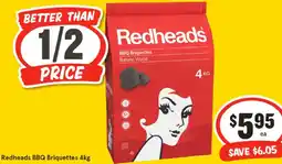 IGA Redheads BBQ Briquettes offer