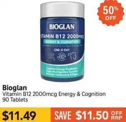 Chempro Bioglan Vitamin B12 2000mcg Energy & Cognition offer