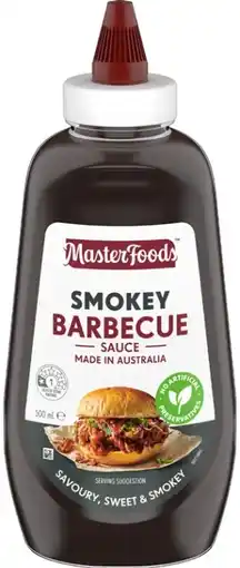 IGA MasterFoods Barbecue or Tomato Sauce 500mL Selected Varieties offer