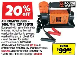 Autobarn Air compressor - 160l/min 12v 150psi offer