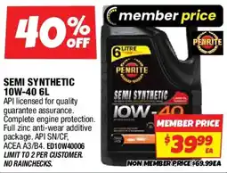 Autobarn Semi synthetic 10w-40 offer