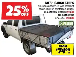 Autobarn Mesh cargo tarps offer