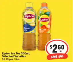 IGA Lipton Ice Tea Selected Varieties offer