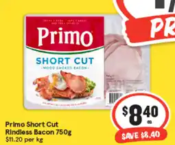 IGA Primo Short Cut Rindless Bacon offer