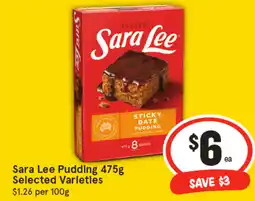 IGA Sara Lee Pudding Selected Varieties offer