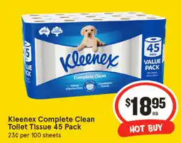IGA Kleenex Complete Clean Toilet Tissue offer