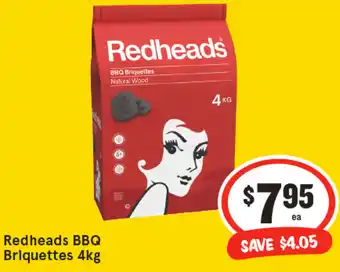 IGA Redheads BBQ Briquettes offer