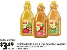 C-Store Distribution Golden Circle Juice Selected Varieties offer