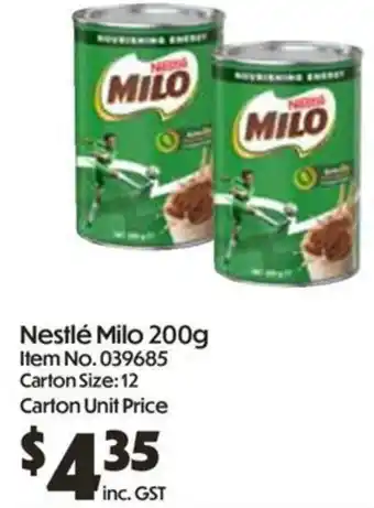C-Store Distribution Nestlé Milo offer