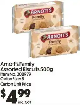 C-Store Distribution Arnott's Family Assorted Biscuits offer