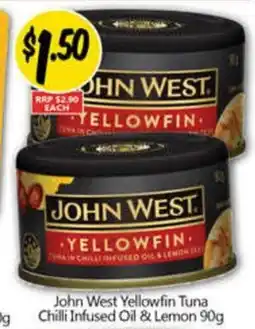 NQR John West Yellowfin Tuna Chilli Infused Oil & Lemon offer