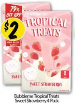 NQR Bubbleme Tropical Treats Sweet Strawberry offer