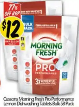 NQR Cussons Moming Fresh Pro Performance Lemon Dishwashing Tablets offer