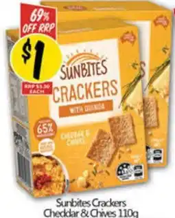 NQR Sunbites Crackers Cheddar & Chives offer
