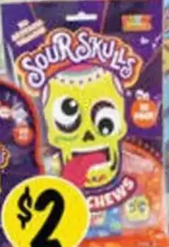 NQR Sour Skulls Chew Candy offer